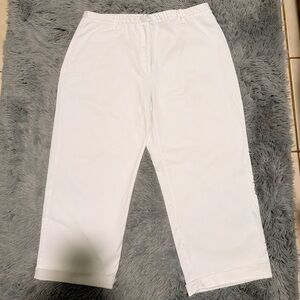 Express White Cropped Pants
